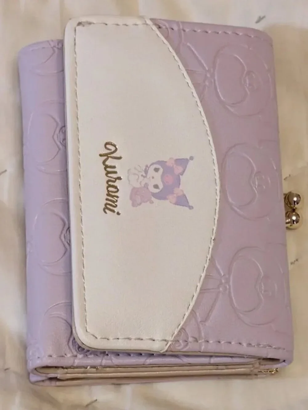 Kuromi faux leather wallet